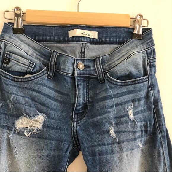 KanCan Skinny Jeans Distressed Moto Denim Ankle KC8201D 25 - Picture 3 of 6